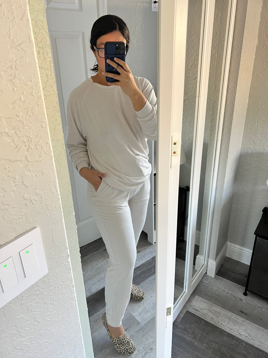 Nude Pullover & Jogger Pants Set