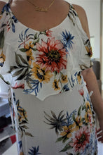 Load image into Gallery viewer, Floral Garden Asymmetrical Hem Maxi Dress
