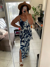 Load image into Gallery viewer, Navy Blue Tie Dye Maxi Dress
