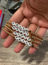 Load image into Gallery viewer, Affirmation Gold Beaded Bracelets
